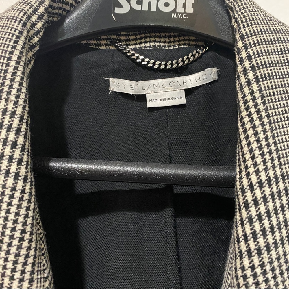 STELLA MCCARTNEY Flor Plaid Long Coat - Picture 6 of 11